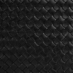 Bottega Veneta Black Intrecciato Lambskin Dustbag Handle Clutch