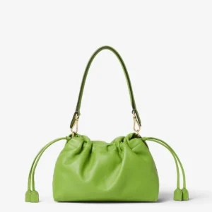 Fendi Mamma Baguette Medium Nappa Leather Shoulder Bag with FF Logo Clasp
