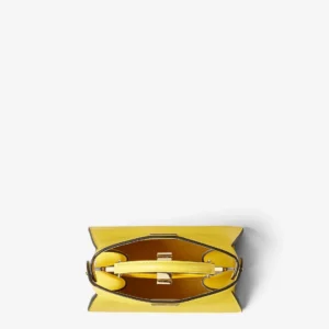 Fendi Peekaboo ISeeU Petite Leather Top Handle Bag with Dual Twist Lock