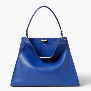 Fendi Peekaboo Medium Leather Top Handle Bag with Dual Compartment Structure