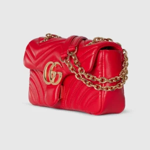 Gucci GG Marmont Small Matelassé Leather Shoulder Bag with Double G Hardware
