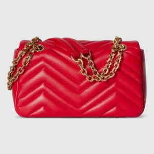 Gucci GG Marmont Small Matelassé Leather Shoulder Bag with Double G Hardware