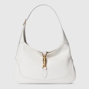 Gucci Jackie 1961 Medium Leather Half-Moon Shoulder Bag with Piston Closure
