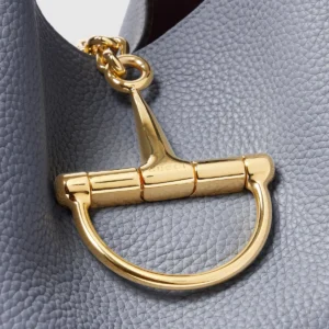 Gucci Softbit Maxi Grain Leather Shoulder Bag with Oversized Half Horsebit Hardware
