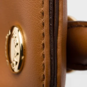Prada Carry Mini Calfskin Leather Top-Handle Bag with Adjustable Shoulder Strap