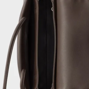 Prada Passage Medium Leather Shoulder Bag with Re-Nylon Flap and Triangle Logo