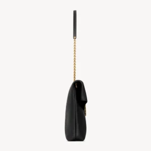 Saint Laurent Cassandre Large Lambskin Chain Pouch with YSL Logo