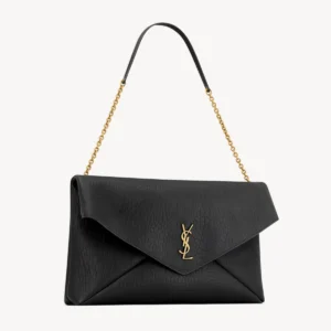 Saint Laurent Cassandre Large Lambskin Chain Pouch with YSL Logo
