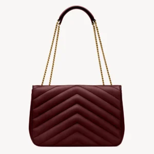 Saint Laurent Loulou Large Matelassé Lambskin Chain Shoulder Bag with YSL Monogram